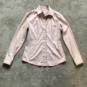 Pink striped dress shirt